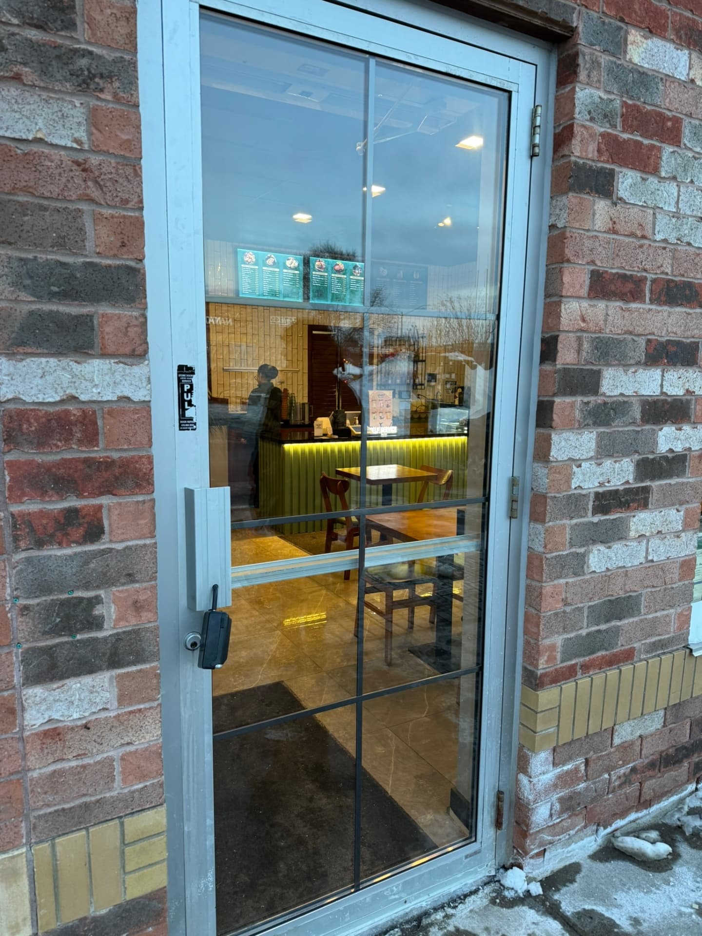 Tempered Sealed Unit with Pewter Grilles in Brampton, Ontario